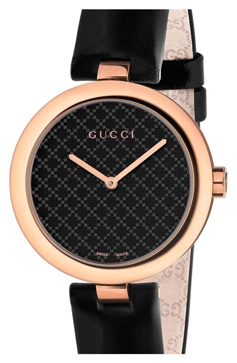 Gucci Diamantissima Leather Strap Watch, 32mm 